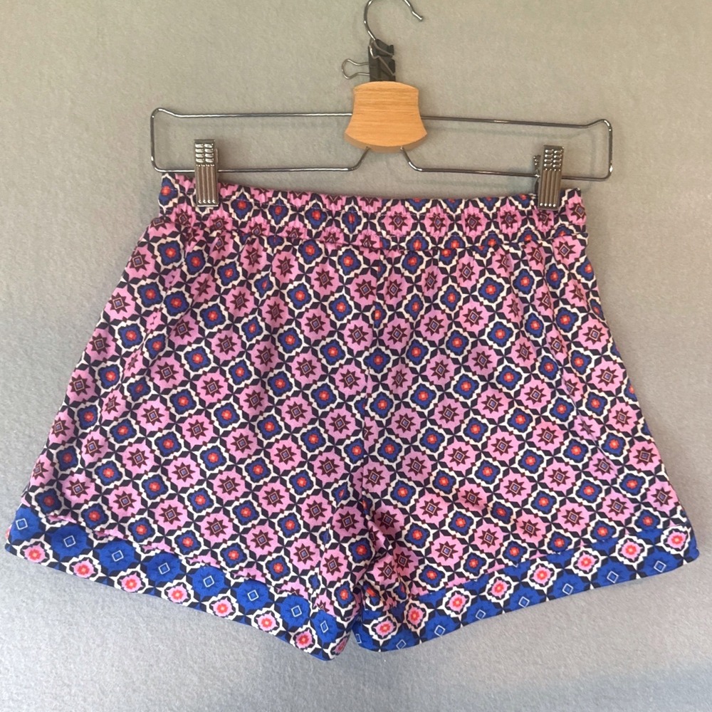 Cuddl Duds Womens Pajama Set XS Pink Blue Peplum Tank Shorts 2pc Loungewear - Picture 8 of 8
